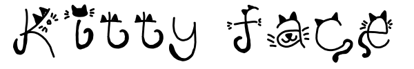Kitty face font preview